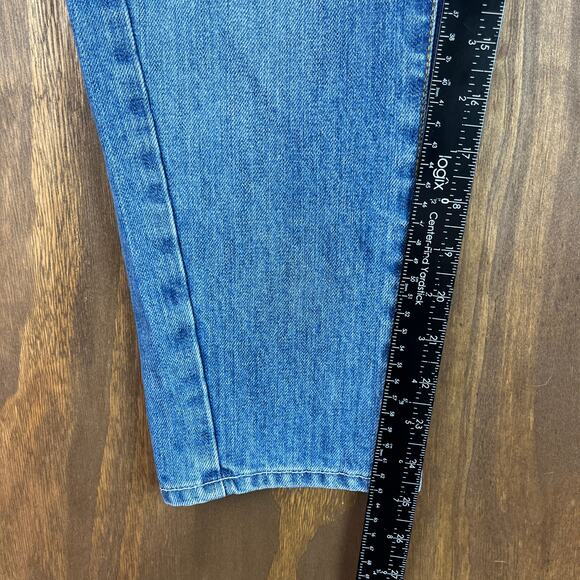 Anthropologie Silent + Noise Womens Jeans Blue Denim Capri Whiskered 29 - Picture 8 of 11